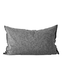 Deals ⌛ Aura Home Chambray Fringe Bedlinen Collection in Smoke 😍 -Cozy Bed Store 441909370 5 1 720x928