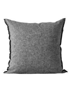 Deals ⌛ Aura Home Chambray Fringe Bedlinen Collection in Smoke 😍 -Cozy Bed Store 441909370 6 1 720x928