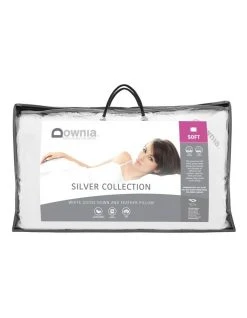 Discount 🛒 Downia Silver Collection 85% White Goose Down & Feather Soft Pillow 🛒