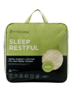 Wholesale 👍 MiniJumbuk Sleep Restful Wool Mattress Topper White ✨