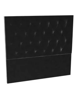 Cheapest 🛒 SleepMaker Black Velvet Tufted Bedhead 150cm High 🧨