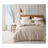 Budget ✔️ Australian House & Garden Sandy Cape Washed Belgian Linen Quilt Cover Set Moonbeam 😍