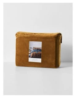 Cheapest ❤️ Aura Home Luxury Velvet Bedlinen Collection in Tobacco ⭐ -Cozy Bed Store 650184760 804565630 4 1 720x928