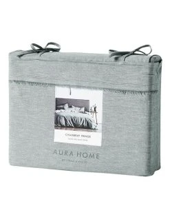 Cheap 😍 Aura Home Chambray Fringe Bedlinen Collection in Mineral ⌛ 9 Cheap 😍 Aura Home Chambray Fringe Bedlinen Collection in Mineral ⌛ -Cozy Bed Store 650185390 840300580 4 720x928