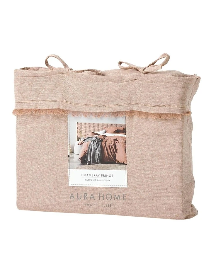 Brand new ๐ Aura Home Chambray Fringe Bedlinen Collection Hazelnut ๐ฅฐ 3 Brand new ๐ Aura Home Chambray Fringe Bedlinen Collection Hazelnut ๐ฅฐ - Image 3
