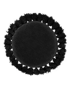 Hot Sale ✔️ Linen House Florida Round Cushion Black 🥰