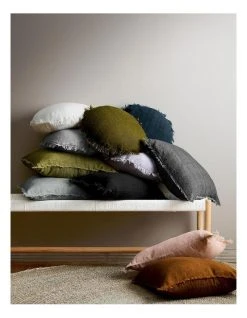 Discount 😀 Aura Home Vintage Linen Cushion Range in Khaki ✔️ -Cozy Bed Store 650191870 788945320 4 720x928