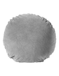 Deals ❤️ Aura Home Luxury Velvet 45cm Round Cushion in Pebble ✔️