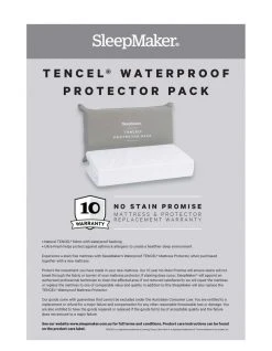 Best Sale ❤️ SleepMaker Sleep Collections Tencel Waterproof Mattress Protector 🌟 -Cozy Bed Store 694843750 4 1 720x928