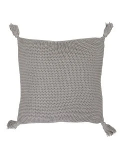 Discount ✔️ Vue Melaky Knit Tassel Cushion Grey 😍