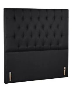 Cheapest ❤️ SleepMaker Opus Tufted Fabric Bedhead 120cm Raven ⭐