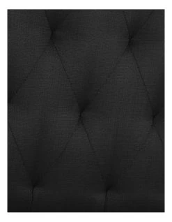 Cheapest ❤️ SleepMaker Opus Tufted Fabric Bedhead 120cm Raven ⭐ -Cozy Bed Store 719419780 3 720x928