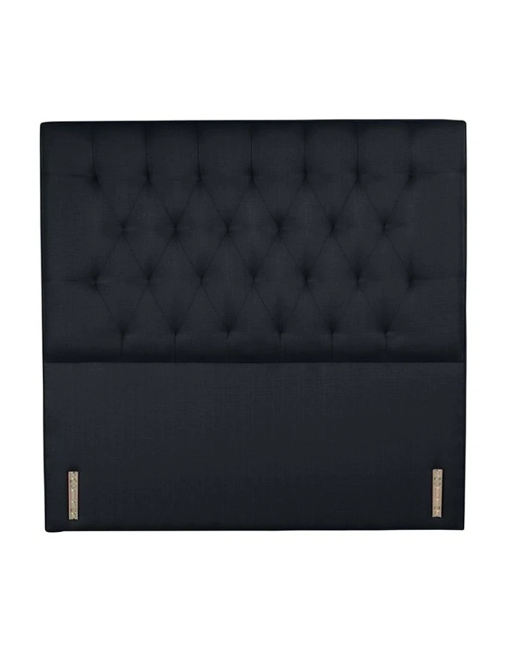 Cheapest 😉 SleepMaker Opus Tufted Fabric Bedhead 150cm Midnight ✔️ 2 Cheapest 😉 SleepMaker Opus Tufted Fabric Bedhead 150cm Midnight ✔️ - Image 2