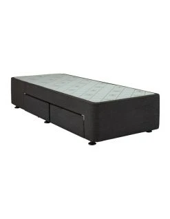 Promo ⭐ Sealy Space Saver Left Hand 2 Drawer Base Black 👏