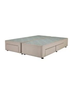Best Sale ⌛ Sealy Space Saver Left Hand 2 Drawer Base Linen 🧨 -Cozy Bed Store 721511290 4 720x928