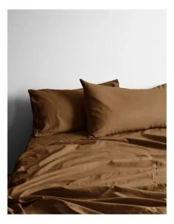 Best Sale 😉 Aura Home Halo Organic Cotton Sheet Set in Tobacco 😉 -Cozy Bed Store 740788750 788944690 1 720x928