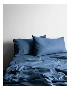 Best reviews of 😉 Aura Home Halo Organic Cotton Sheet Set in Bijou Blue ✔️