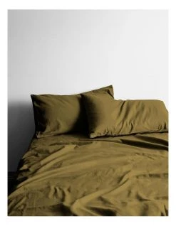 Deals ⭐ Aura Home Halo Organic Cotton Sheet Set in Khaki 💯