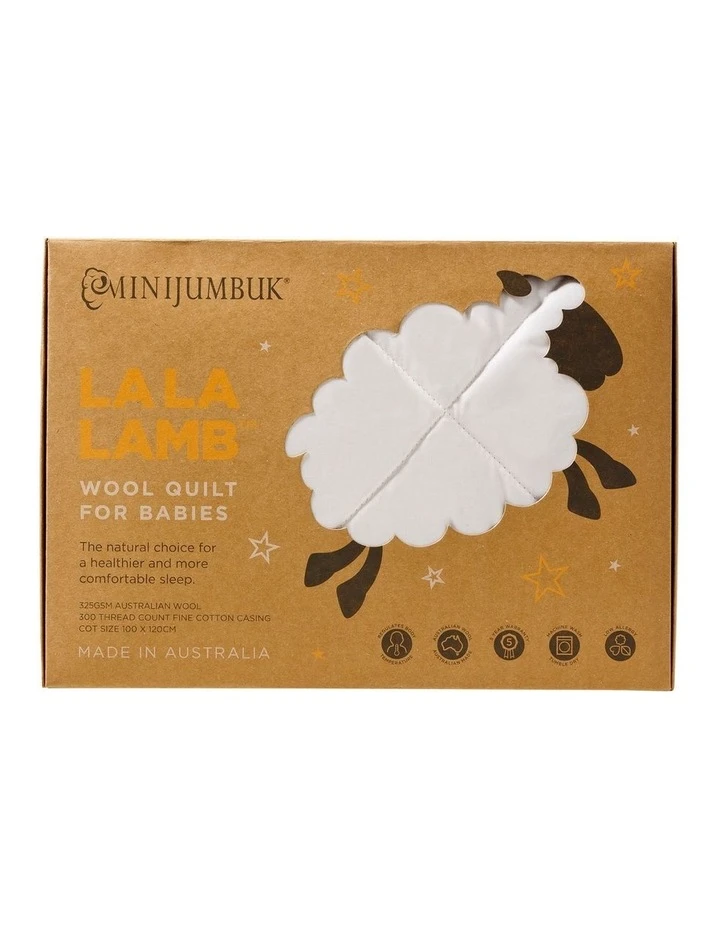 Deals ❤️ MiniJumbuk LA LA LAMB Cot Quilt ⭐ 1 Deals ❤️ MiniJumbuk LA LA LAMB Cot Quilt ⭐