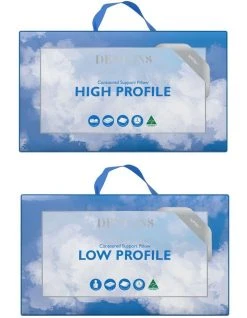 Best reviews of ❤️ Dentons Pillows Contoured High & Low Profile Pillow 🛒