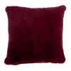 Buy 🛒 Heritage Amelie Faux Fur Cushion Maroon 👍