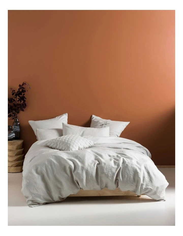 Flash Sale ⭐ Linen House Nimes Linen Quilt Cover Set in Pale Grey ⌛ 1 Flash Sale ⭐ Linen House Nimes Linen Quilt Cover Set in Pale Grey ⌛