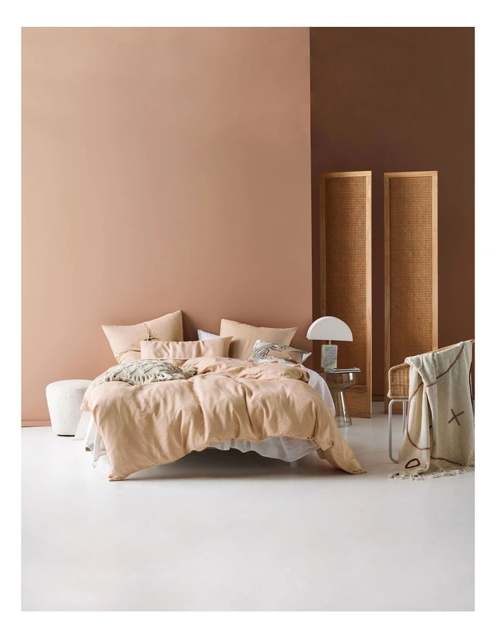 New ✔️ Linen House Nimes Linen Quilt Cover Set in Nude ⌛ 1 New ✔️ Linen House Nimes Linen Quilt Cover Set in Nude ⌛