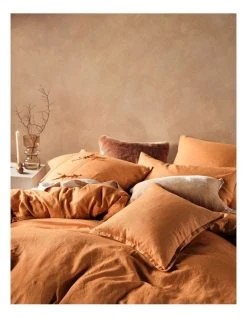 Brand new ❤️ Linen House Nimes Quilt Cover Set Burnt Orange ⭐ -Cozy Bed Store 756117010 841916350 3 720x928