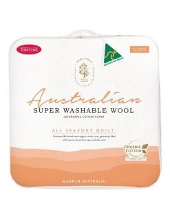 Promo 🎁 Tontine Homestead Australian Super Washable Wool with Organic Cotton Cover All Seasons Quilt 😍