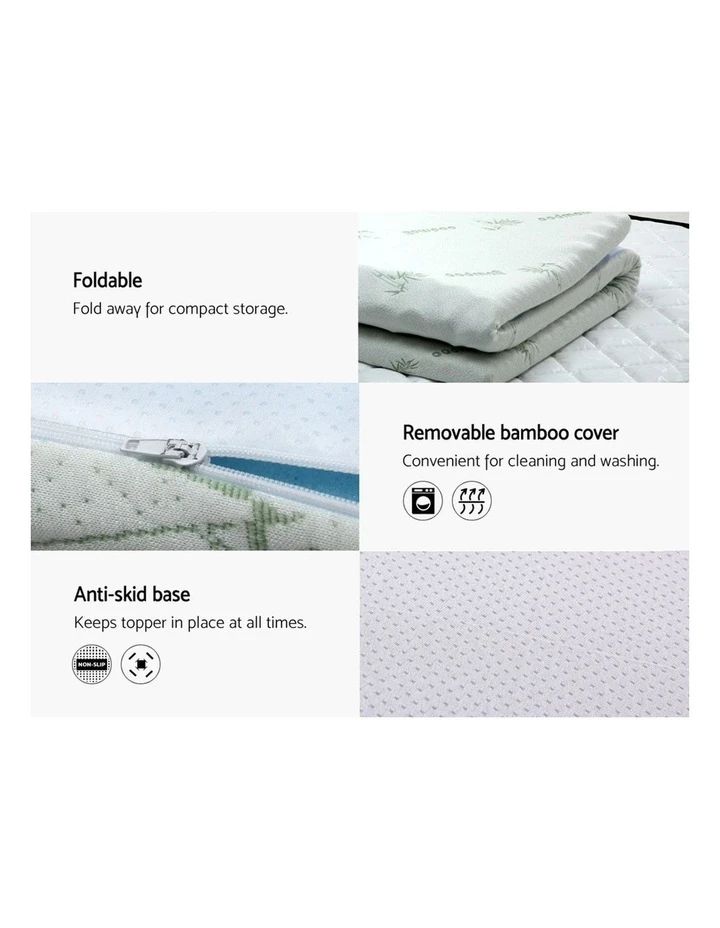 Cheap 🤩 Giselle Bedding COOL GEL Memory Foam Mattress Topper BAMBOO 5CM 7-Zone Queen ⭐ 5 Cheap 🤩 Giselle Bedding COOL GEL Memory Foam Mattress Topper BAMBOO 5CM 7-Zone Queen ⭐ - Image 5