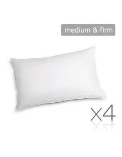 Cheapest 💯 Giselle Bedding Set of 4 Medium & Firm Cotton Pillows 💯