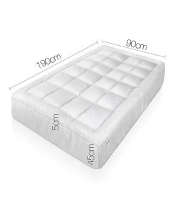 Deals ❤️ Giselle Bedding Single Size Bamboo Matress Topper ❤️ -Cozy Bed Store 758114920 2 720x928