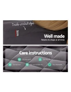 Best Pirce 🥰 Giselle Bedding Bamboo Charcoal Pillowtop Mattress Topper Protector Cover Double ✨ 7 Best Pirce 🥰 Giselle Bedding Bamboo Charcoal Pillowtop Mattress Topper Protector Cover Double ✨ -Cozy Bed Store 758115010 3 720x928