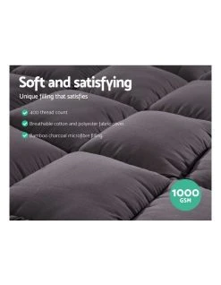 Best Pirce 🥰 Giselle Bedding Bamboo Charcoal Pillowtop Mattress Topper Protector Cover Double ✨ 9 Best Pirce 🥰 Giselle Bedding Bamboo Charcoal Pillowtop Mattress Topper Protector Cover Double ✨ -Cozy Bed Store 758115010 5 720x928