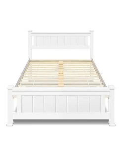 Best reviews of ⌛ Artiss Single Size Wooden Bed Frame - White 🔥 -Cozy Bed Store 758131480 4 720x928