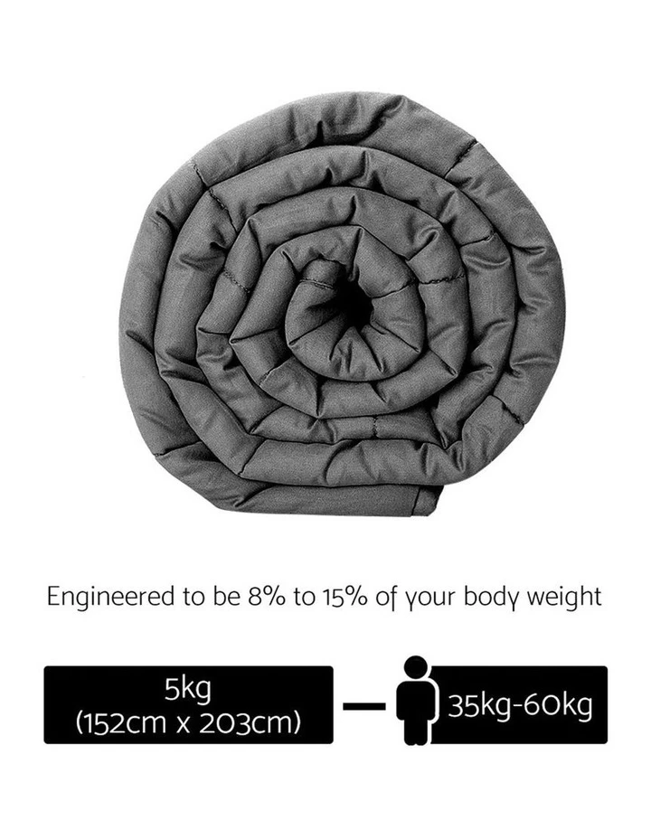 Discount ๐ Giselle Bedding Cotton 5KG Weighted Gravity Blanket Deep Relax Sleeping Adult ๐งจ 2 Discount ๐ Giselle Bedding Cotton 5KG Weighted Gravity Blanket Deep Relax Sleeping Adult ๐งจ - Image 2