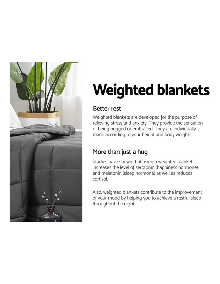 Discount ๐ Giselle Bedding Cotton 5KG Weighted Gravity Blanket Deep Relax Sleeping Adult ๐งจ 4 Discount ๐ Giselle Bedding Cotton 5KG Weighted Gravity Blanket Deep Relax Sleeping Adult ๐งจ - Image 4