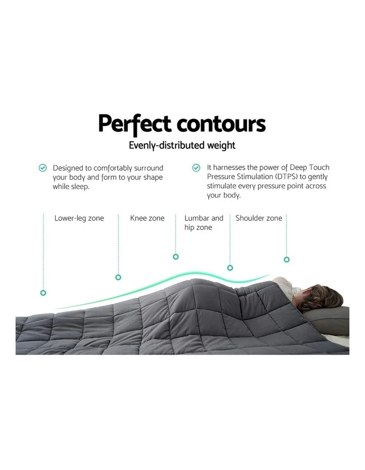 Discount ๐ Giselle Bedding Cotton 5KG Weighted Gravity Blanket Deep Relax Sleeping Adult ๐งจ 5 Discount ๐ Giselle Bedding Cotton 5KG Weighted Gravity Blanket Deep Relax Sleeping Adult ๐งจ - Image 5