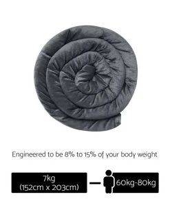 Best reviews of 💯 Giselle Bedding 7KG Weighted Gravity Blanket Minky Deep Relax Calming Adult ✔️ -Cozy Bed Store 758133820 2 720x928