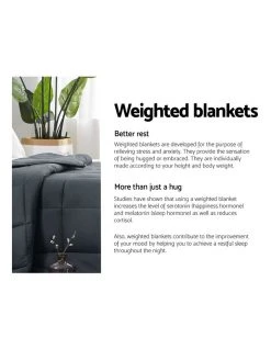 Best reviews of 💯 Giselle Bedding 7KG Weighted Gravity Blanket Minky Deep Relax Calming Adult ✔️ -Cozy Bed Store 758133820 4 720x928