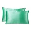 Buy 🧨 Royal Comfort Mulberry Silk Pillowcase Twin Pack - Mint 🤩