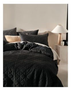 Best Pirce 🎁 Linen House Heath Quilt Cover Set Black ❤️ 9 Best Pirce 🎁 Linen House Heath Quilt Cover Set Black ❤️ -Cozy Bed Store 773531920 841913650 3 720x928