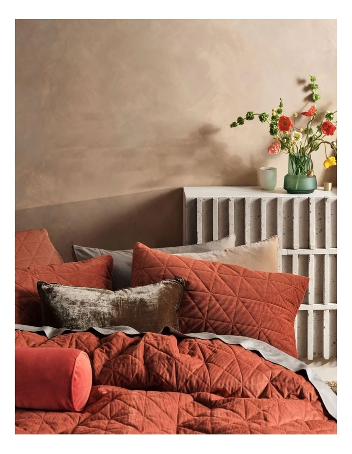 Buy ✔️ Linen House Heath Quilt Cover Set Rust ❤️ 2 Buy ✔️ Linen House Heath Quilt Cover Set Rust ❤️ - Image 2