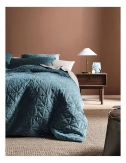 Discount 🔥 Linen House Heath Quilt Cover Set Teal ⭐ -Cozy Bed Store 773531920 841913830 3 720x928