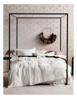 Cheapest ✔️ Linen House Elysian Quilt Cover Set in White 🔥