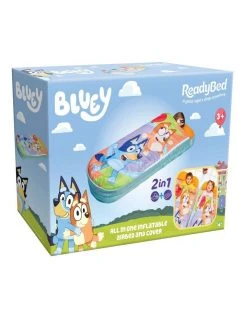 Best deal 🎁 Bluey and Bingo Kids All One inflatable AIrbed and Cover Multicolour 😍