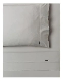Best Sale ✔️ Linen House 375TC TENCEL Sheet Set in Silver ⌛