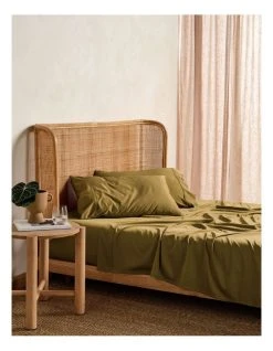 Best Pirce 🛒 Linen House Nara 400TC Bamboo Cotton Sheet Set Bronze ✔️