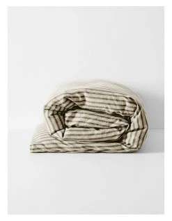 Best Sale 🔥 Aura Home Heirloom Stripe Bedlinen Collection in Khaki 🎉 -Cozy Bed Store 778225420 798912280 3 720x928