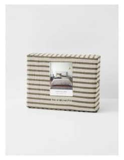 Best Sale 🔥 Aura Home Heirloom Stripe Bedlinen Collection in Khaki 🎉 -Cozy Bed Store 778225420 798912280 4 720x928